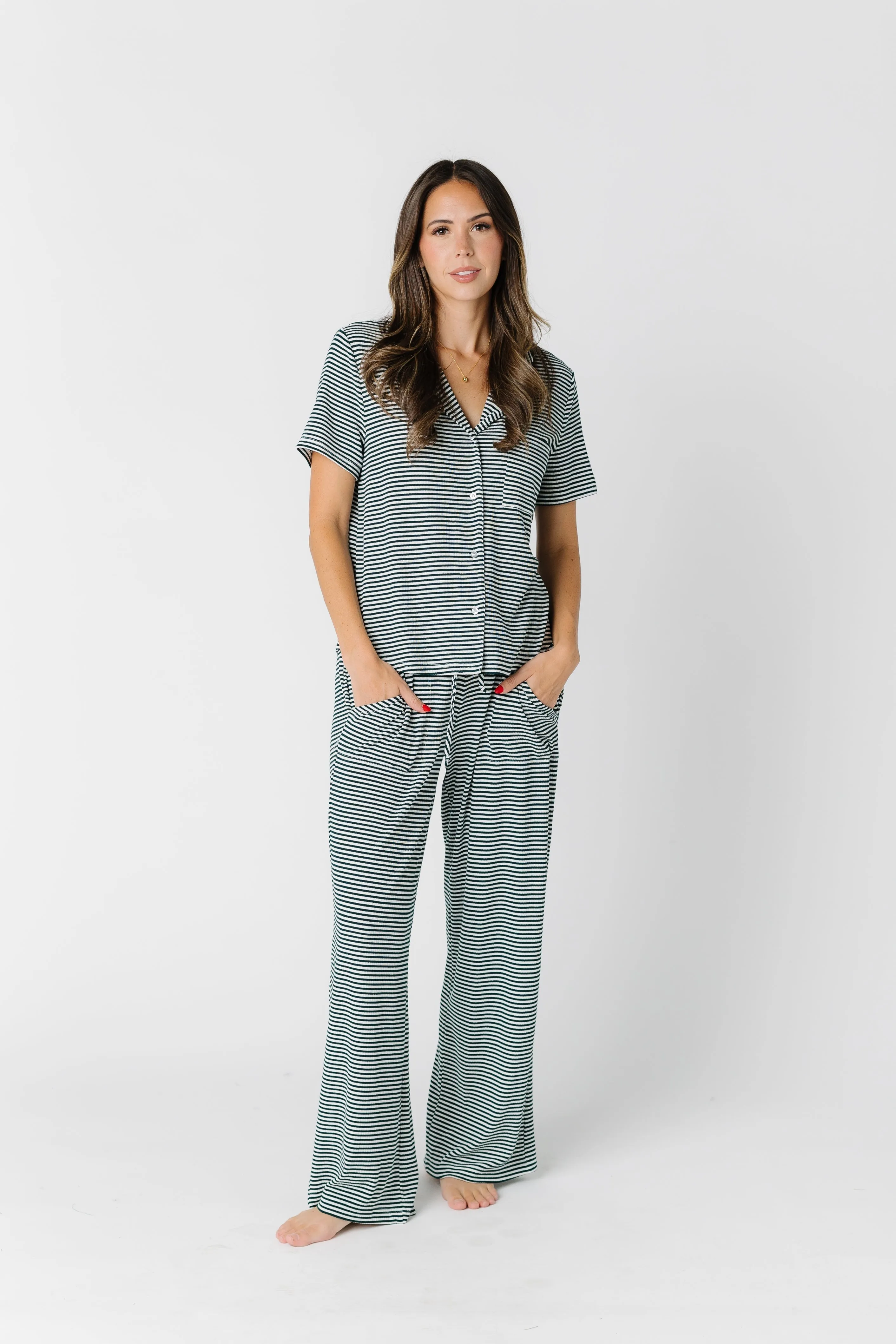 Wide Leg Pajama Set