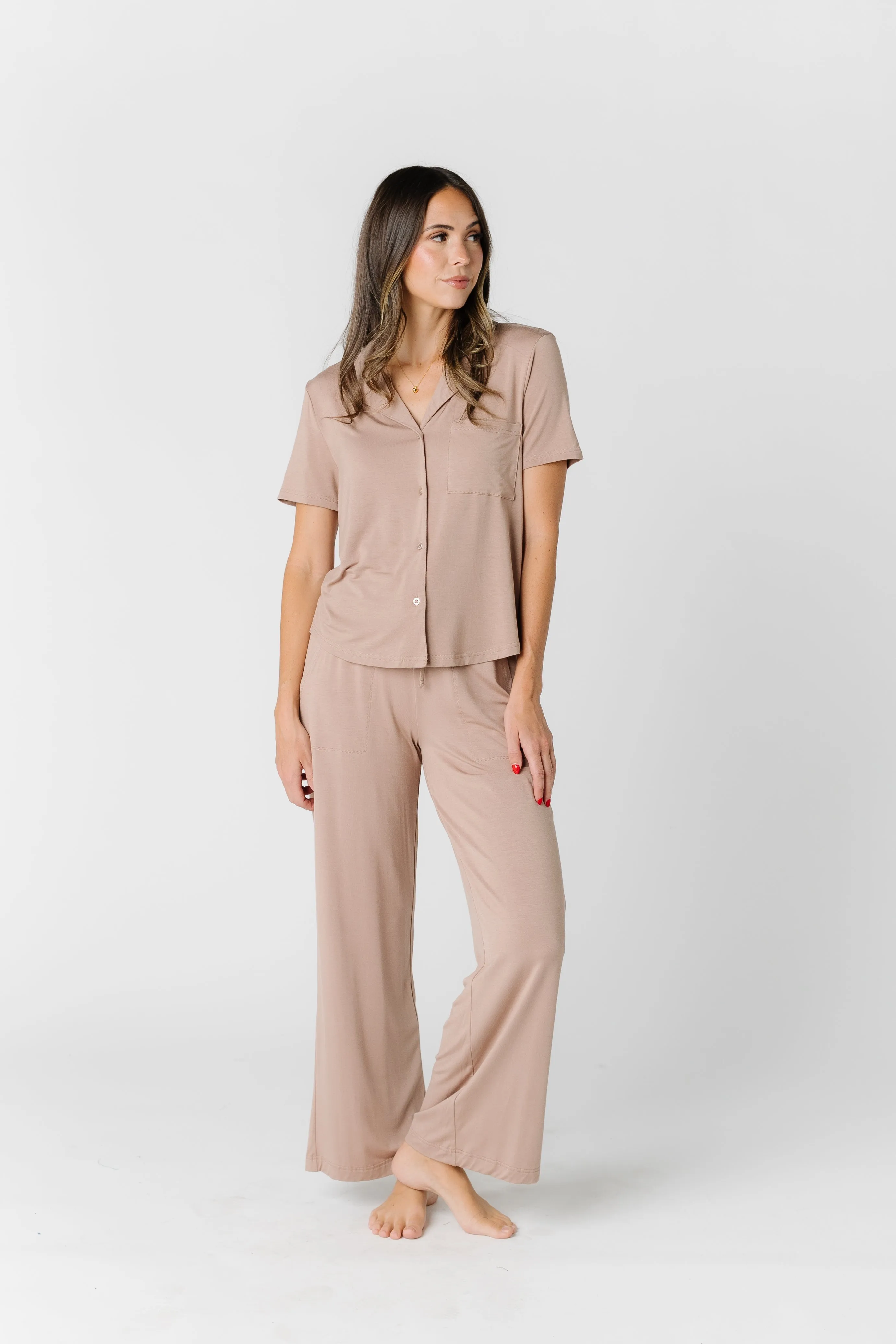 Wide Leg Pajama Set