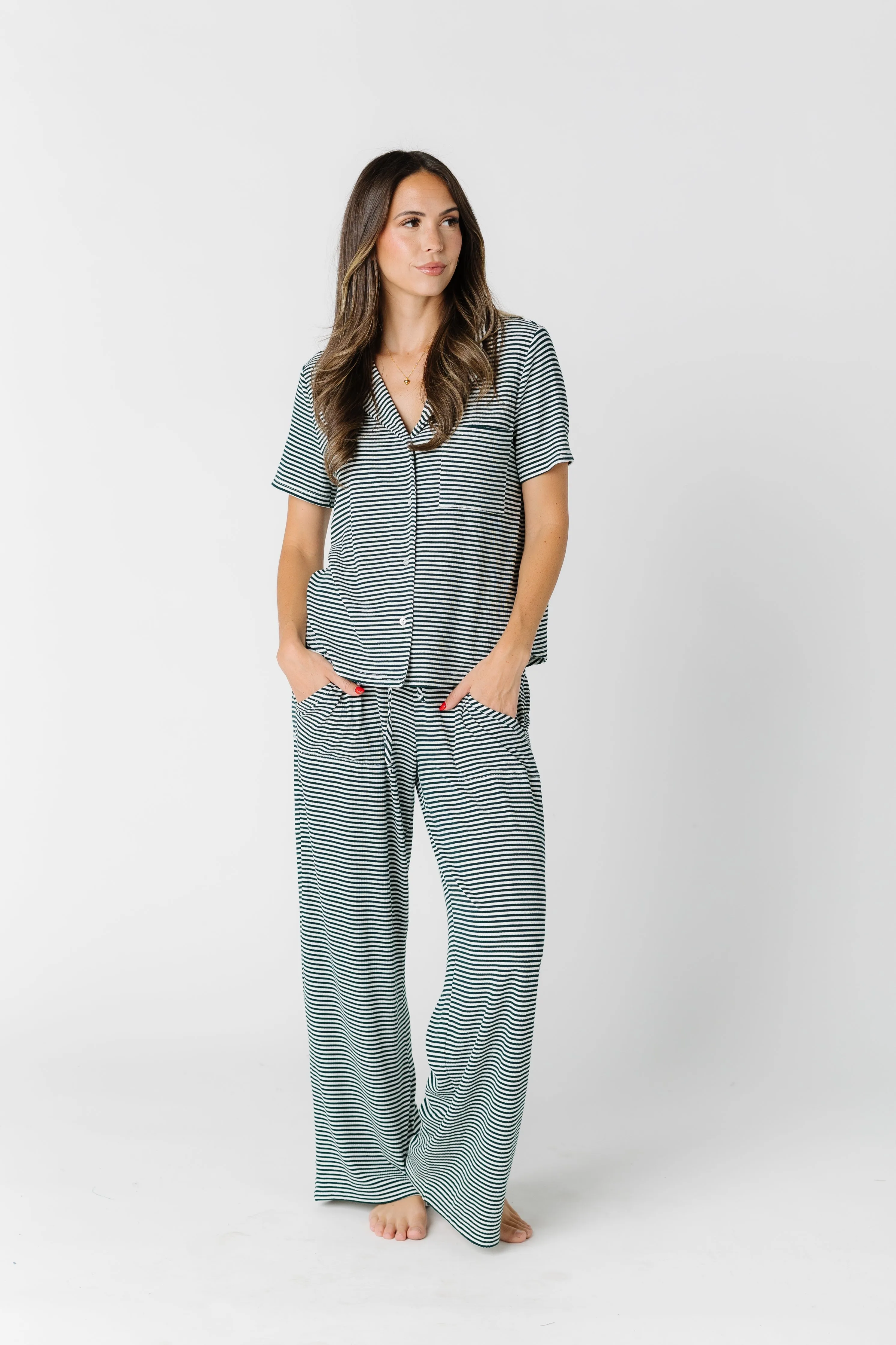 Wide Leg Pajama Set